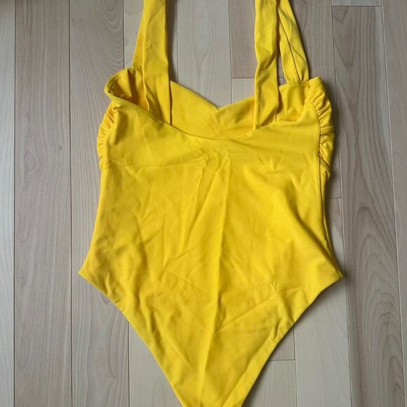Tularosa “Flirty” One Piece Swimsuit – Golden Yellow, NWT, Size L - Picture 8 of 8